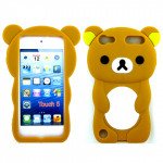 Wholesale iPod Touch 5 3D Bear Case (Brown)